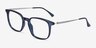 Ghostwriter Navy Plastic-metalEyeglass Frames from EyeBuyDirect, Angle View