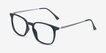 Ghostwriter Teal Plastic, MetalEyeglass Frames from EyeBuyDirect, Angle View