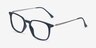 Ghostwriter Teal Plastic-metalEyeglass Frames from EyeBuyDirect, Angle View