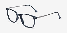 Ghostwriter Teal Plastic-metal Montures de lunettes de vue d'EyeBuyDirect, Vue d'Angle