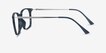 Ghostwriter Teal Plastic, MetalEyeglass Frames from EyeBuyDirect, Side View