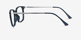 Ghostwriter Teal Plastic-metal Montures de lunettes de vue d'EyeBuyDirect, Vue de Côté