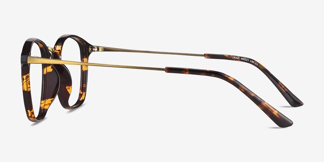 Crave Écailles Plastic-metalMontures de lunettes de vue d'EyeBuyDirect, Vue de Côté