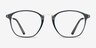 Crave Matte Gray MétalMontures de lunettes de vue d'EyeBuyDirect, Vue de Face