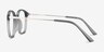 Crave Matte Gray MétalMontures de lunettes de vue d'EyeBuyDirect, Vue de Côté