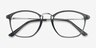 Crave Matte Gray MétalMontures de lunettes de vue d'EyeBuyDirect, Vue Rapprochée