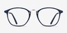 Crave Matte Navy MetalEyeglass Frames from EyeBuyDirect, Front View