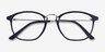 Crave Matte Navy MetalEyeglass Frames from EyeBuyDirect, Closed View