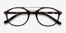 Lola Tortoise MetalEyeglass Frames from EyeBuyDirect, Closed View