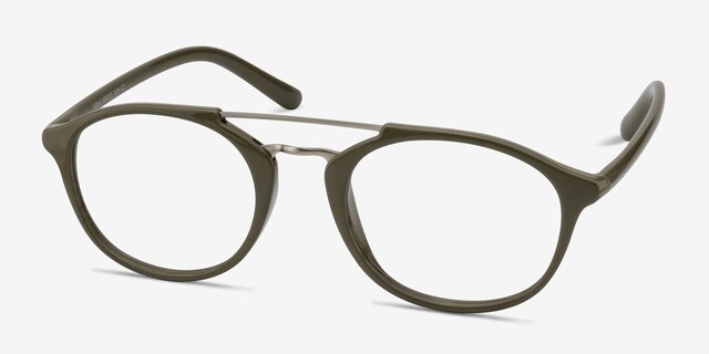 Lola Olive MetalEyeglass Frames from EyeBuyDirect, Angle View