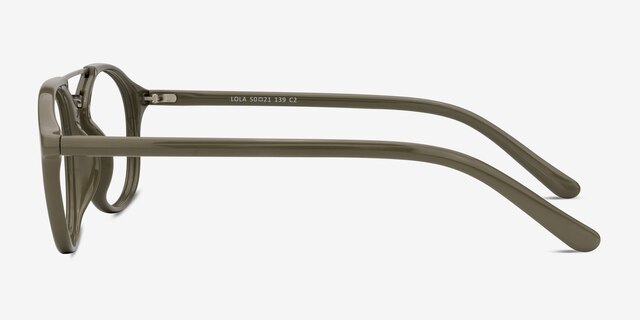Lola Olive MetalEyeglass Frames from EyeBuyDirect, Side View