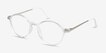 Hijinks Clear Plastic, MetalEyeglass Frames from EyeBuyDirect, Angle View