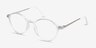 Hijinks Clear Plastic-metalEyeglass Frames from EyeBuyDirect, Angle View