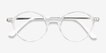 Hijinks Clear Plastic, MetalEyeglass Frames from EyeBuyDirect, Closed View