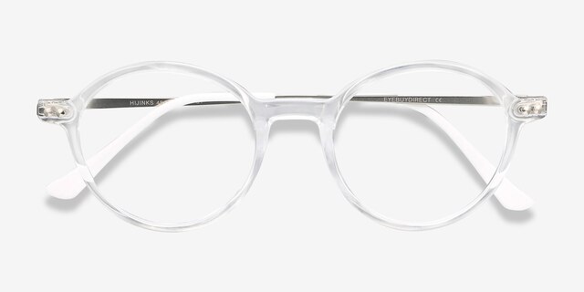 Hijinks Clear Plastic-metalEyeglass Frames from EyeBuyDirect, Closed View