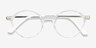 Hijinks Clear Plastic-metalEyeglass Frames from EyeBuyDirect, Closed View