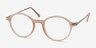 Hijinks Pink MetalEyeglass Frames from EyeBuyDirect, Angle View