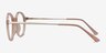 Hijinks Pink MetalEyeglass Frames from EyeBuyDirect, Side View
