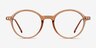 Hijinks Cinnamon Plastic-metalEyeglass Frames from EyeBuyDirect, Front View