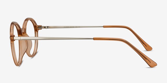 Hijinks Cinnamon Plastic-metalEyeglass Frames from EyeBuyDirect, Side View