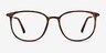 Strike Matte Tortoise Plastic-metalMontures de lunettes de vue d'EyeBuyDirect, Vue de Face