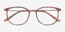 Strike Matte Tortoise Plastic-metalMontures de lunettes de vue d'EyeBuyDirect, Vue Rapprochée