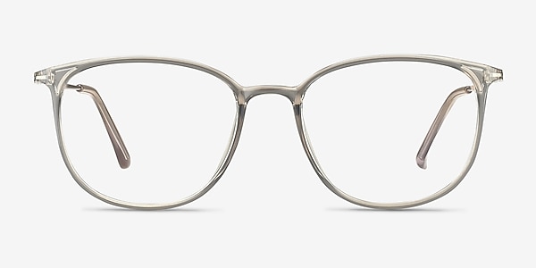 Strike Clear Gray Plastic-metal Montures de lunettes de vue