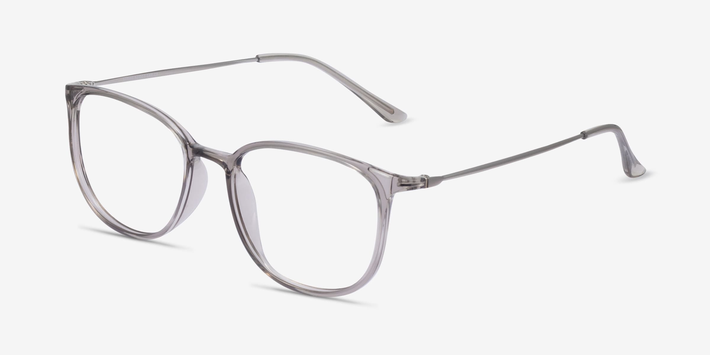 Strike Square Clear Gray Full Rim Eyeglasses | Eyebuydirect