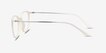 Strike White Plastic, MetalEyeglass Frames from EyeBuyDirect, Side View