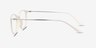 Strike White Plastic-metalEyeglass Frames from EyeBuyDirect, Side View