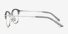 Links Matte Gray MetalEyeglass Frames from EyeBuyDirect, Side View