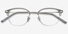 Links Matte Gray MetalEyeglass Frames from EyeBuyDirect, Closed View