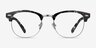 Roots Fleuries Plastic-metalMontures de lunettes de vue d'EyeBuyDirect, Vue de Face