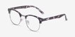 Roots Floral Plastic, MetalEyeglass Frames from EyeBuyDirect, Angle View