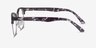 Roots Fleuries Plastic-metalMontures de lunettes de vue d'EyeBuyDirect, Vue de Côté