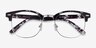 Roots Fleuries Plastic-metalMontures de lunettes de vue d'EyeBuyDirect, Vue Rapprochée