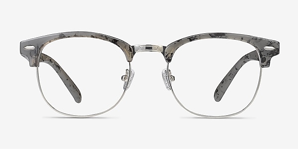 Roots Speckled Gray Plastic-metal Montures de lunettes de vue