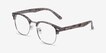 Roots Speckled Gray Plastic, MetalEyeglass Frames from EyeBuyDirect, Angle View