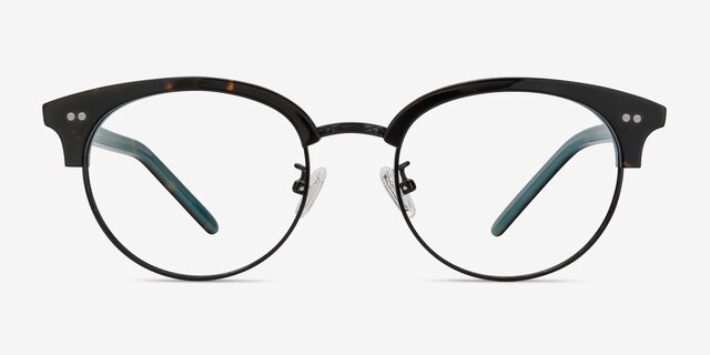 Annabel Tortoise Acetate-metalEyeglass Frames from EyeBuyDirect, Front View