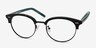 Annabel Tortoise Acetate-metalEyeglass Frames from EyeBuyDirect, Angle View
