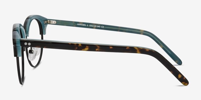 Annabel Tortoise Acetate-metalEyeglass Frames from EyeBuyDirect, Side View