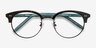 Annabel Tortoise Acetate-metalEyeglass Frames from EyeBuyDirect, Closed View