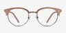 Annabel Pink Acetate-metalEyeglass Frames from EyeBuyDirect, Front View
