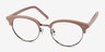 Annabel Pink Acetate-metalEyeglass Frames from EyeBuyDirect, Angle View