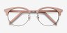 Annabel Pink Acetate-metalEyeglass Frames from EyeBuyDirect, Closed View
