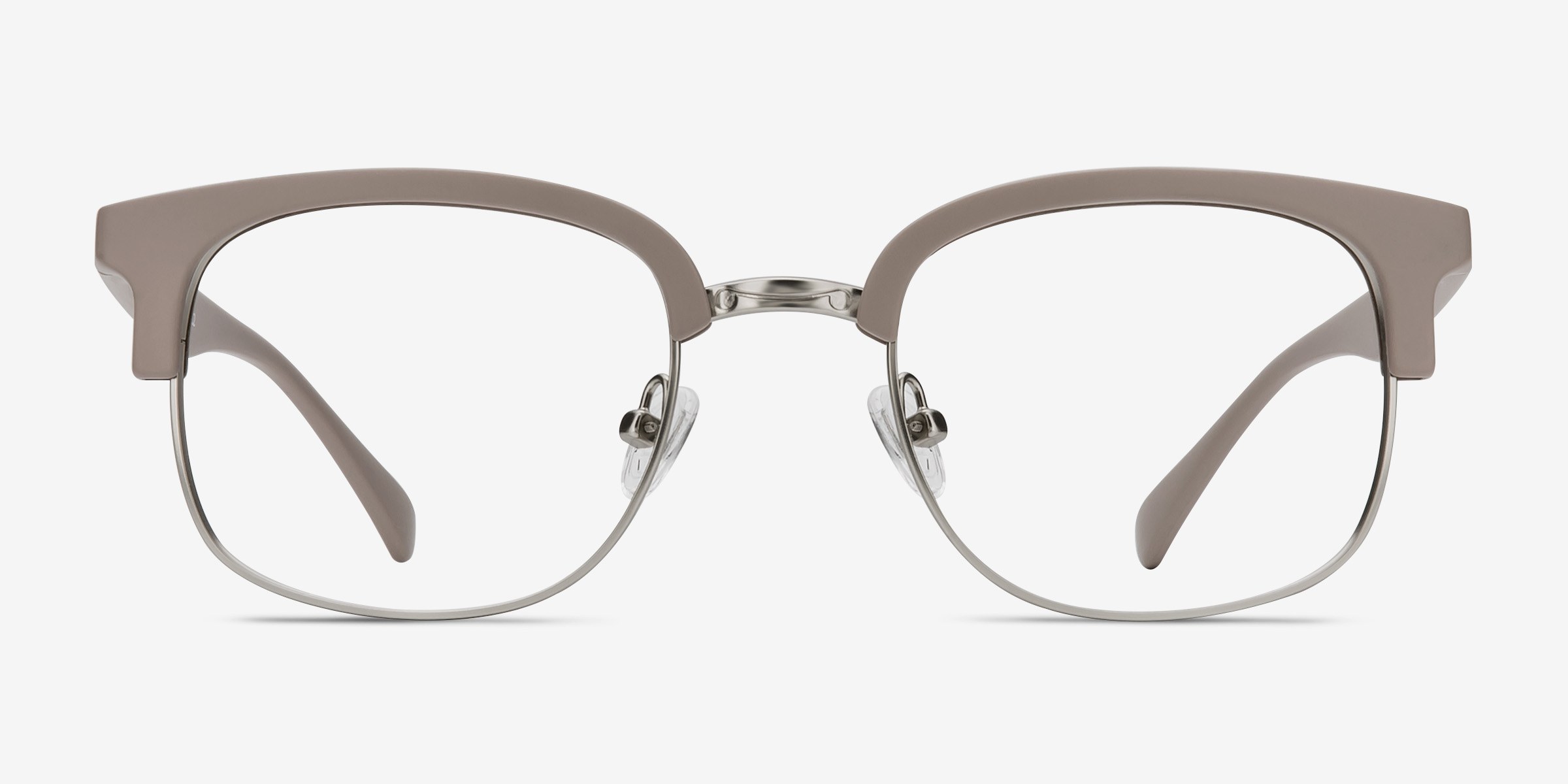 Yokote Browline Gray Full Rim Eyeglasses Eyebuydirect