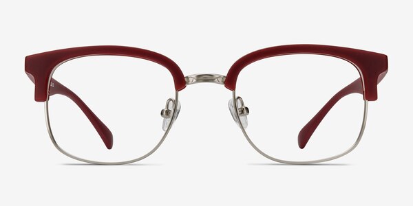 Yokote Matte Burgundy Plastic-metal Eyeglass Frames