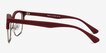Yokote Matte Burgundy Plastic, MetalEyeglass Frames from EyeBuyDirect, Side View