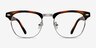 Coexist Tortoise Plastic-metalEyeglass Frames from EyeBuyDirect, Front View