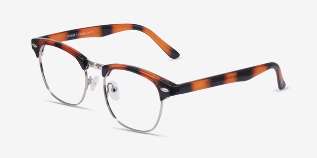 Coexist Tortoise Plastic-metalEyeglass Frames from EyeBuyDirect, Angle View